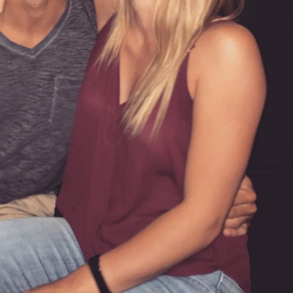 Maroon Love Culture Tank top w/ adjustable straps - Picture 5 of 5